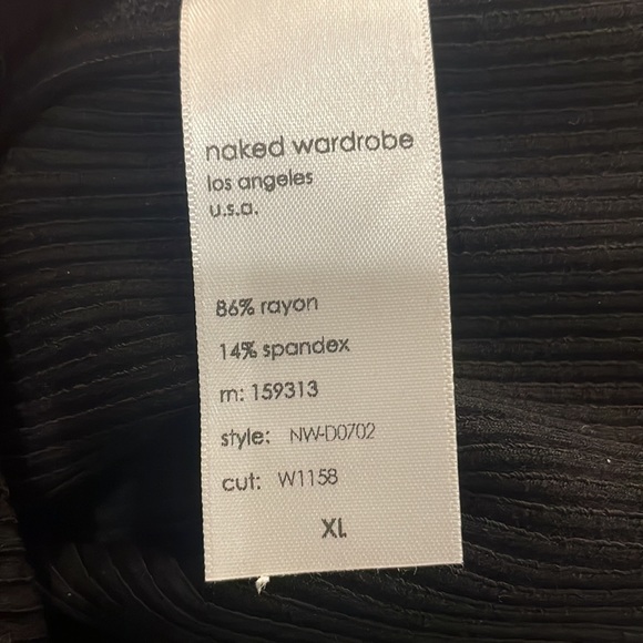 NWOT NAKED WARDROBE SNATCHED VIBES DRESS Size XL - Picture 8 of 13